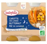 Babybio Pot Bonne Nuit Carotte Courge Butternut Riz à Saint-Gervais-la-Forêt