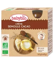 Babybio Gourde Crème Semoule Cacao à Saint-Gervais-la-Forêt